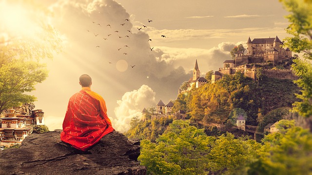 meditace mnicha